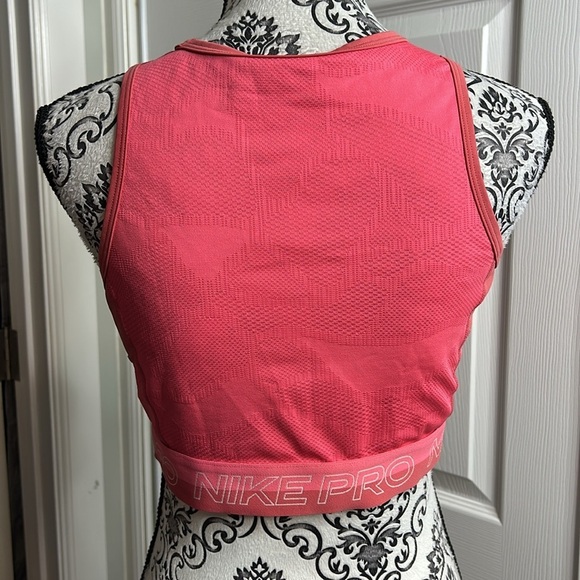Nike Pro Pink Sports Bra No Padding Dri Fit M - Picture 4 of 5